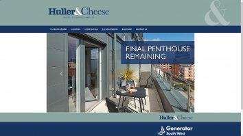 Screenshot of Huller and Cheese website
