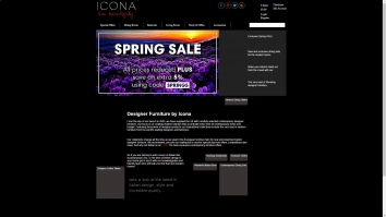 Screenshot of Icona Furniture website