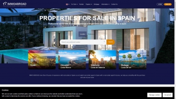 Screenshot of Immo Abroad Espana SL, Ayora website