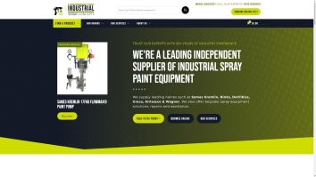 Screenshot of Industrial Spray Concepts Ltd website