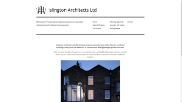 Screenshot of Islington Architects website