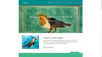 Screenshot of Jaafar Designs website