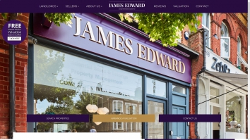 Screenshot of James Edward Lettings | London, N19 website