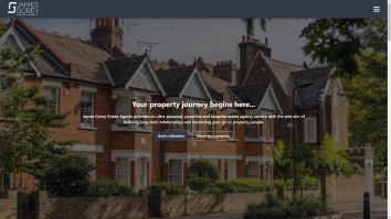 Screenshot of James Gorey Estate Agents, Sidcup website