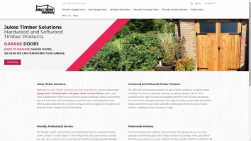 Screenshot of Juke\'s Timber Solutions website