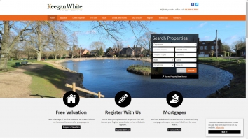 Screenshot of Keegan White, High Wycombe website