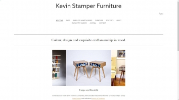 Screenshot of Kevin Stamper Furniture Ltd website