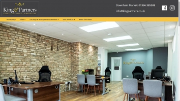 Screenshot of King & Partners, Downham Market website
