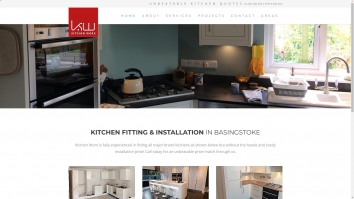 Screenshot of Kitchen Installation Basingstoke | Kitchen Design & Fitters | Kitchen Worx website
