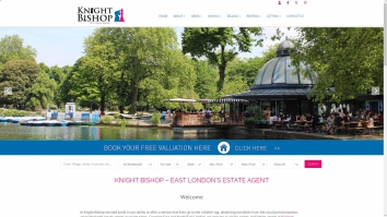 Screenshot of Knight Bishop, London website