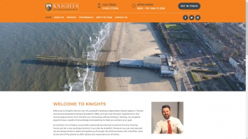Screenshot of Knights Estates website
