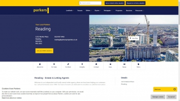 Screenshot of Landmark Estate Agents website