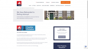 Screenshot of Castle Estates - South London, SW18 - Letting Agents - Zoopla website