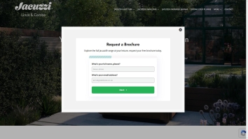 Screenshot of Lincolnshire Pool & Spa website