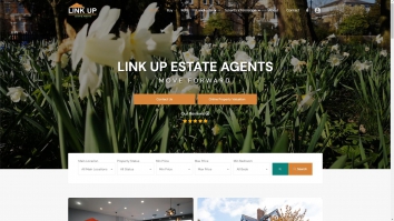 Screenshot of Link Up Properties website