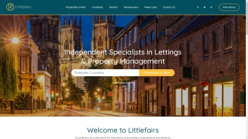 Screenshot of Littlefairs website