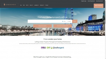 Screenshot of London Move | Lettings-Sales-Property Management-Building Maintenance website