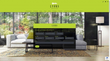 Screenshot of Lyons Estates website