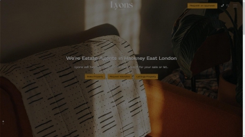 Screenshot of Lyons London website