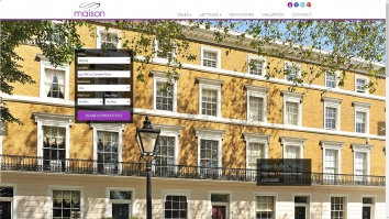 Screenshot of Maison Residential Properties, W7 website