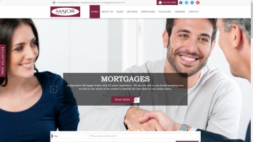 Screenshot of Major Estates Sales & Lettings website