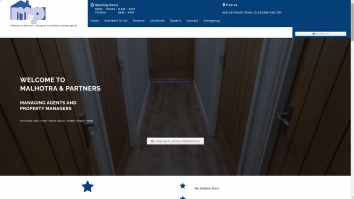Screenshot of Malhotra & Partners, Glasgow, G42 website
