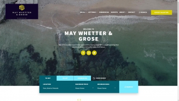 Screenshot of May Whetter & Grose website