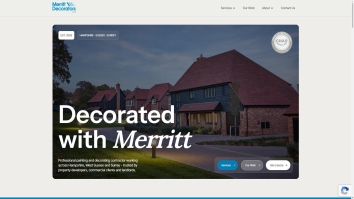 Screenshot of Merritt Decorators Ltd website