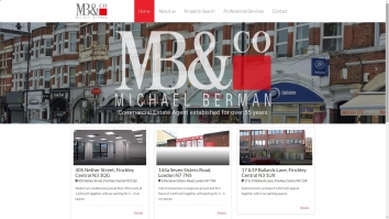 Screenshot of Michael Berman & Co, London website