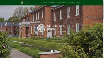 Screenshot of Millbrook Park website