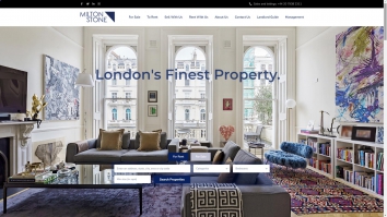 Screenshot of Milton Stone, Finest London Property, Kensington, Chelsea, Sales and Lettings website