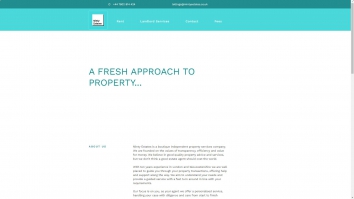 Screenshot of Minty Estates, London, SE12 website