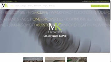 Screenshot of MK Estates, Bournemouth website