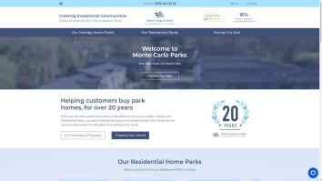 Screenshot of Five Furlongs Country Park website
