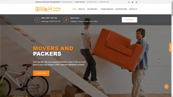 Screenshot of Movers and Packers website
