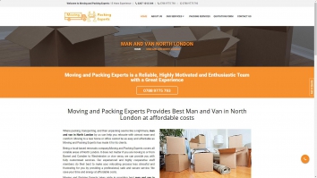 Screenshot of Moving & Packing Experts website