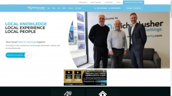 Screenshot of Michael Usher Sales and Lettings website