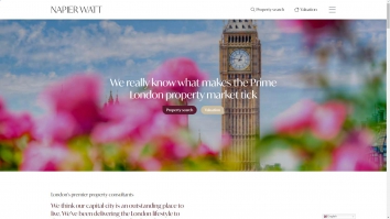 Screenshot of Napier Watt Limited, London website