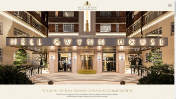 Screenshot of Nell Gwynn Chelsea Accommodation, London, SW3 website