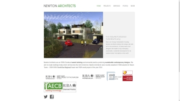 Screenshot of Newton Architects website