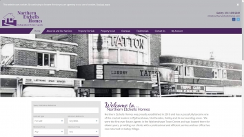 Screenshot of Northern Etchells, Manchester website