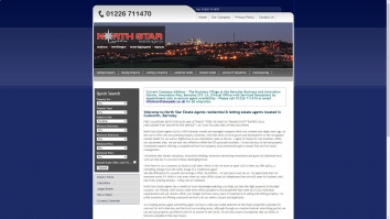 Screenshot of North Star Estate Agents, Barnsley South Yorkshire, S72 website