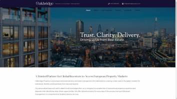 Screenshot of Oakbridge Property Investment Management Ltd website