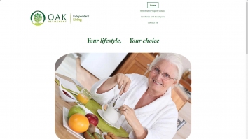 Screenshot of Extra-Care Retirement Housing website