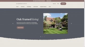 Screenshot of Oak Framed House Design & Build | Timber Frame Buildings website