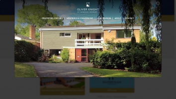 Screenshot of Oliver Knight New Homes, Leamington Spa website