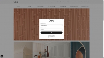 Screenshot of Orac Decor | Architectural and decorative coving and mouldings website