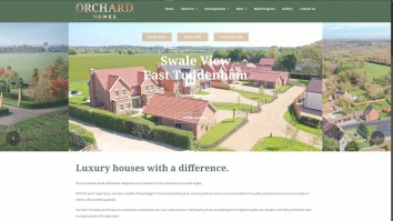 Screenshot of Individually designd Homes in East Anglia - Orchard Homes and Developments website