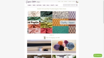 Screenshot of Organic Cotton Plus website