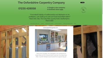Screenshot of The Oxfordshire Carpentry Company website
